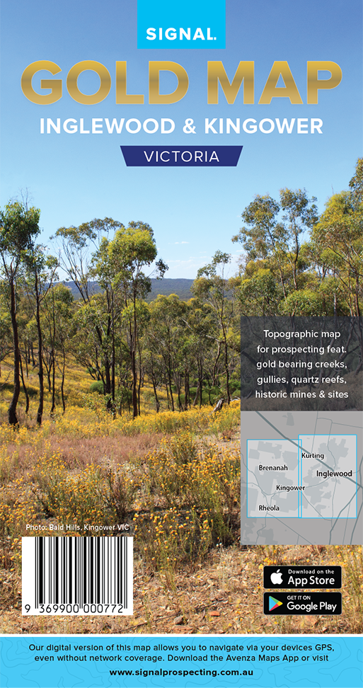 Inglewood Kingower Rheola biggest gold nugget detecting country