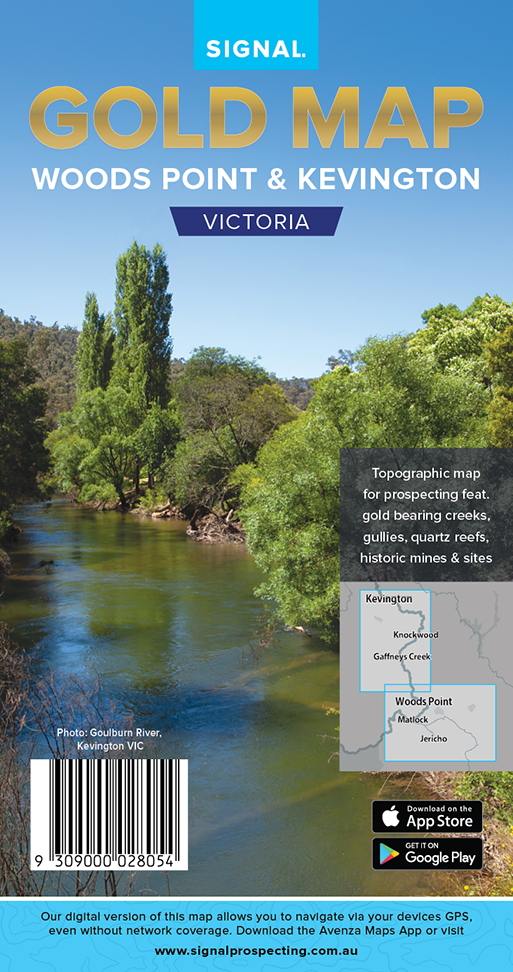 Pan for gold in Kevington, Gaffneys Creek and Woods Point and Knockwood